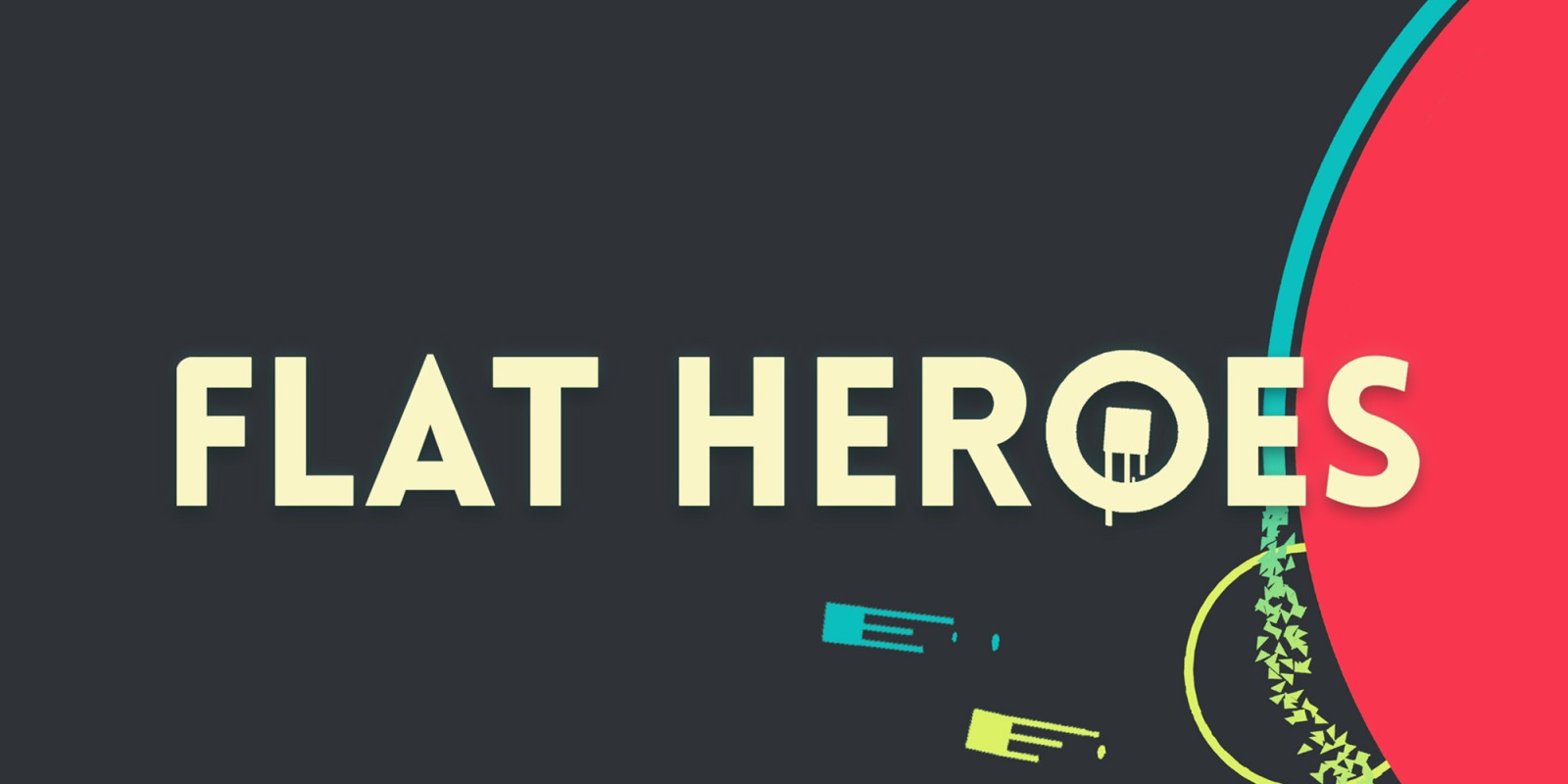 Flat Heroes game logo.
